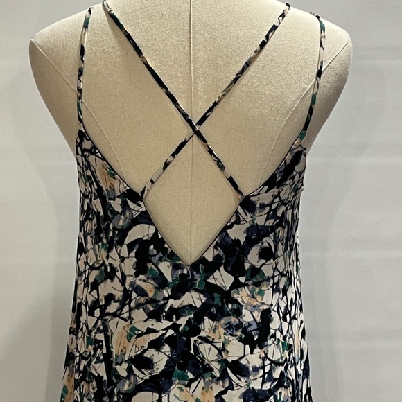 ASTR Printed Swing Strappy Mesh Detail Mini Dress Women's Size medium - Picture 10 of 15